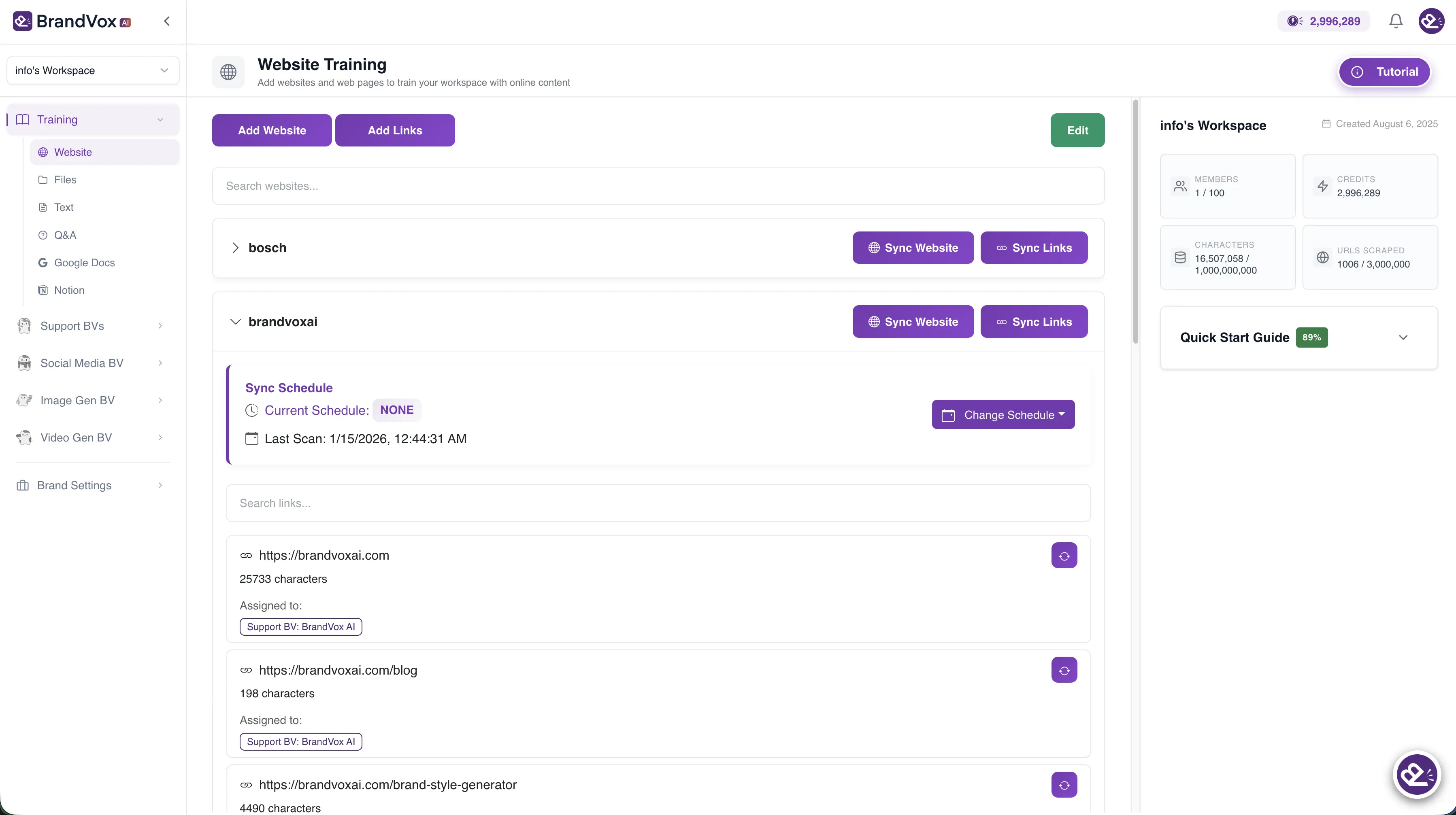 Content configuration interface